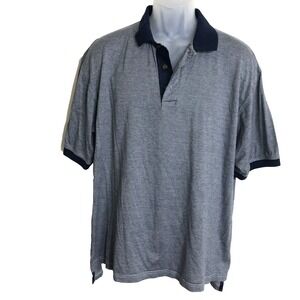 Firethorn Polo Shirt Mens L Blue Heather Golf Activewear dadcore